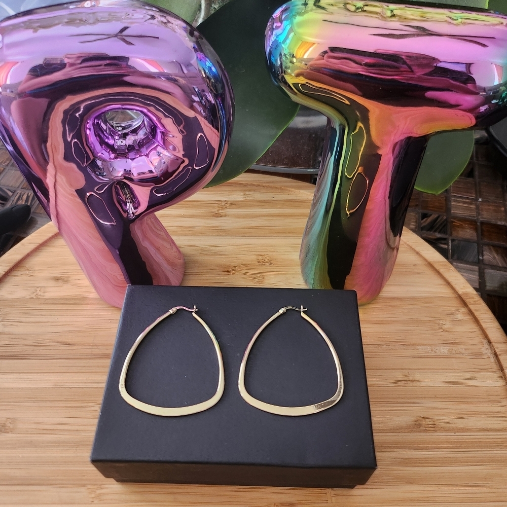 925 Sterling Silver gold plated earrings